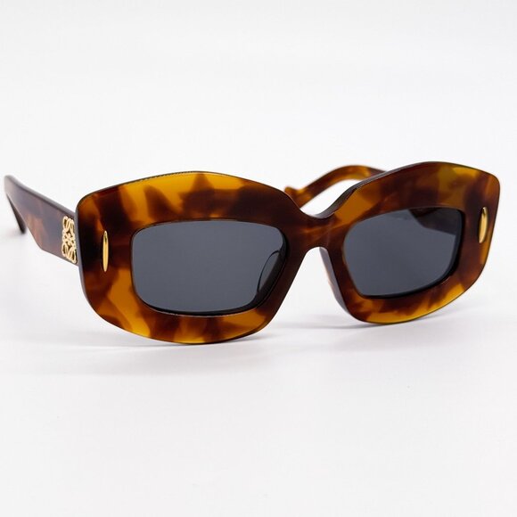 NEW LW40114F 53A, LOEWE SUNGLASSES HAVANA GREY main image 6